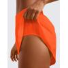 imageCRZ YOGA Mid Waisted Split Running Shorts for Women 4  Comfy Mesh Liner for Workout Athletic Gym Track Quick DryNeon Orange