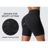 imageCRZ YOGA Secretsculpt Butterlift Biker Shorts 6 No Front Seam High Waist Womens Workout Gym Booty Scrunch ButtBlack