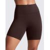 imageCRZ YOGA Secretsculpt Butterlift Biker Shorts 6 No Front Seam High Waist Womens Workout Gym Booty Scrunch ButtHot Fudge Brown