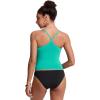imageCRZ YOGA Spaghetti Straps Tankini Tops for Women  Padded Racerback Scoop Neck Bathing Suit Crop Swim TankBlarney Green
