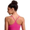imageCRZ YOGA Spaghetti Straps Tankini Tops for Women  Padded Racerback Scoop Neck Bathing Suit Crop Swim TankRose Violet