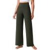 imageCRZ YOGA Butterlift Wide Leg Pants Pockets 293133  High Waisted Yoga Lounge Buttery Soft Comfy Casual WomensOlive Green