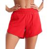imageCRZ YOGA Dolphin Athletic Shorts for Women 5  Mid Waisted Quick Dry for Running Workout Gym Track with Zip PocketDeep Red