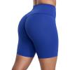 imageCRZ YOGA Secretsculpt Butterlift Biker Shorts 6 No Front Seam High Waist Womens Workout Gym Booty Scrunch ButtWaves Blue