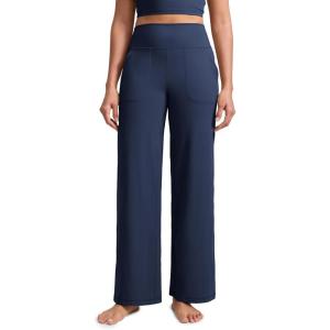 imageCRZ YOGA Butterlift Wide Leg Pants Pockets 293133  High Waisted Yoga Lounge Buttery Soft Comfy Casual WomensClub Blue