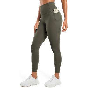 imageCRZ YOGA Butterluxe Workout Leggings Pockets 25  High Waisted Gym Womens Yoga Pants Buttery SoftLight Army Green