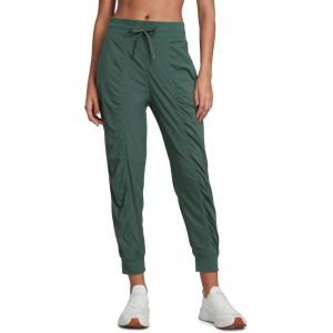 imageCRZ YOGA Lightweight Workout Joggers for Women 26285305  Outdoor Running Casual Pants with PocketsDark Forest Green