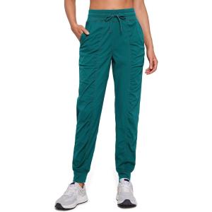 imageCRZ YOGA Lightweight Workout Joggers for Women 26285305  Outdoor Running Casual Pants with PocketsGreen Jade