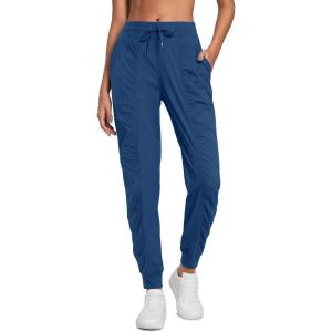 imageCRZ YOGA Lightweight Workout Joggers for Women 26285305  Outdoor Running Casual Pants with PocketsPitch Blue