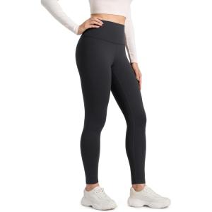 imageCRZ YOGA Matte Thermal Fleece Lined Leggings 28  Casual Lounge Workout Womens Yoga Full Length Pants Winter WarmInk Gray