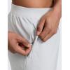 imageCRZ YOGA Mens Linerless Split Training Shorts 7  Lightweight Quick Dry Soft Workout Running Athletic Gym with PocketsPlatinum Grey