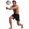 imageCRZ YOGA Mens Swim Trunks 57  Mesh Liner Quick Dry Beach Sports Casual Swimwear Shorts with PocketsBlack