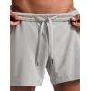 imageCRZ YOGA Mens Swim Trunks 57  Mesh Liner Quick Dry Beach Sports Casual Swimwear Shorts with PocketsDark Chrome