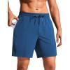 imageCRZ YOGA Mens Swim Trunks 57  Mesh Liner Quick Dry Beach Sports Casual Swimwear Shorts with PocketsFrench Navy