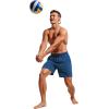 imageCRZ YOGA Mens Swim Trunks 57  Mesh Liner Quick Dry Beach Sports Casual Swimwear Shorts with PocketsFrench Navy