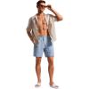 imageCRZ YOGA Mens Swim Trunks 57  Mesh Liner Quick Dry Beach Sports Casual Swimwear Shorts with PocketsThe Breeze Blue