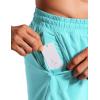imageCRZ YOGA Mens Swim Trunks 57  Mesh Liner Quick Dry Beach Sports Casual Swimwear Shorts with PocketsTurquoise