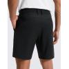 imageCRZ YOGA Stretch Cotton Chino Shorts for Men  7 Breathable Work Casual Classic Fit Twill Flat Front with PocketsBlack