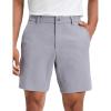 imageCRZ YOGA Stretch Cotton Chino Shorts for Men  7 Breathable Work Casual Classic Fit Twill Flat Front with PocketsGull Gray