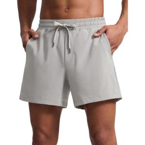 imageCRZ YOGA Mens Swim Trunks 57  Mesh Liner Quick Dry Beach Sports Casual Swimwear Shorts with PocketsDark Chrome