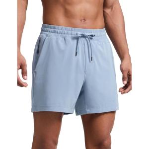 imageCRZ YOGA Mens Swim Trunks 57  Mesh Liner Quick Dry Beach Sports Casual Swimwear Shorts with PocketsThe Breeze Blue