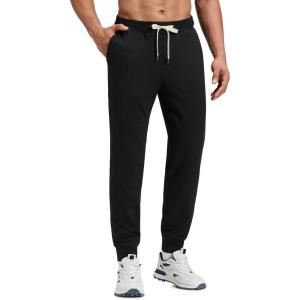imageCRZ YOGA Performance Joggers for Men 29  Breathable SweatWicking Workout Athletic Casual Pants with PocketsBlack