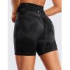 imageCRZ YOGA ButterLuxe Biker Shorts 6  High Waisted Workout Running Volleyball Spandex Yoga WomensBlack Tie Dye Flowers