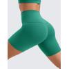 imageCRZ YOGA ButterLuxe Biker Shorts 6  High Waisted Workout Running Volleyball Spandex Yoga WomensCascadia Green