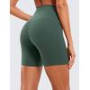 imageCRZ YOGA ButterLuxe Biker Shorts 6  High Waisted Workout Running Volleyball Spandex Yoga WomensDark Forest Green