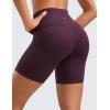 imageCRZ YOGA ButterLuxe Biker Shorts 6  High Waisted Workout Running Volleyball Spandex Yoga WomensDeep Purple