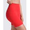 imageCRZ YOGA ButterLuxe Biker Shorts 6  High Waisted Workout Running Volleyball Spandex Yoga WomensDeep Red