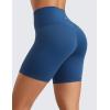 imageCRZ YOGA ButterLuxe Biker Shorts 6  High Waisted Workout Running Volleyball Spandex Yoga WomensFrench Navy