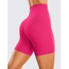 imageCRZ YOGA ButterLuxe Biker Shorts 6  High Waisted Workout Running Volleyball Spandex Yoga WomensGranita Pink