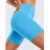 imageCRZ YOGA ButterLuxe Biker Shorts 6  High Waisted Workout Running Volleyball Spandex Yoga WomensKayak Blue