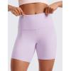 imageCRZ YOGA ButterLuxe Biker Shorts 6  High Waisted Workout Running Volleyball Spandex Yoga WomensLilac Air