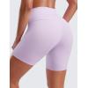 imageCRZ YOGA ButterLuxe Biker Shorts 6  High Waisted Workout Running Volleyball Spandex Yoga WomensLilac Air