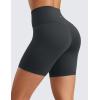 imageCRZ YOGA ButterLuxe Biker Shorts 6  High Waisted Workout Running Volleyball Spandex Yoga WomensMelanite