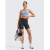 imageCRZ YOGA ButterLuxe Biker Shorts 6  High Waisted Workout Running Volleyball Spandex Yoga WomensMelanite