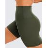 imageCRZ YOGA ButterLuxe Biker Shorts 6  High Waisted Workout Running Volleyball Spandex Yoga WomensOlive Green