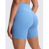 imageCRZ YOGA ButterLuxe Biker Shorts 6  High Waisted Workout Running Volleyball Spandex Yoga WomensParty Blue
