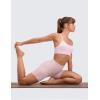 imageCRZ YOGA ButterLuxe Biker Shorts 6  High Waisted Workout Running Volleyball Spandex Yoga WomensPink Haze