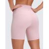 imageCRZ YOGA ButterLuxe Biker Shorts 6  High Waisted Workout Running Volleyball Spandex Yoga WomensPink Haze