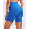 imageCRZ YOGA ButterLuxe Biker Shorts 6  High Waisted Workout Running Volleyball Spandex Yoga WomensSparkle Blue