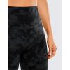 imageCRZ YOGA ButterLuxe Biker Shorts 6  High Waisted Workout Running Volleyball Spandex Yoga WomensTie Dye Smoke Ink