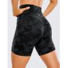 imageCRZ YOGA ButterLuxe Biker Shorts 6  High Waisted Workout Running Volleyball Spandex Yoga WomensTie Dye Smoke Ink