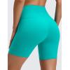 imageCRZ YOGA ButterLuxe Biker Shorts 6  High Waisted Workout Running Volleyball Spandex Yoga WomensTropics Teal