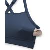 imageCRZ YOGA Butterlift CutOut Cross Back Sports Bras for Women  Medium Impact Adjustable Thin Straps Pilates Padded Gym TopsStelindigo