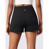 imageCRZ YOGA Butterlift Linerless Shorts for Women 3  High Waisted Comfy Yoga Casual Lounge Workout with PocketsBlack