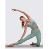 imageCRZ YOGA Butterluxe Racerback Crop Tank Tops for Women  Padded YBack Longline Sports Bras Scoop Neck Workout YogaCrater Green