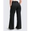 imageCRZ YOGA Softretch No Front Seam Wide Leg Pants 28 30 32 for Women  High Waist Yoga Lounge Buttery Soft Comfy CasualBlack